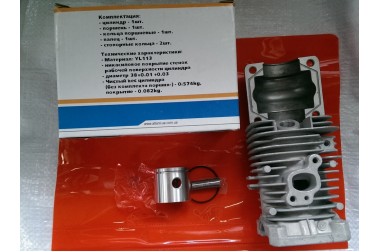 Циліндр бензопила Partner 350, 351, 352, 371 в зборі Китай 38мм АТЛАНТ